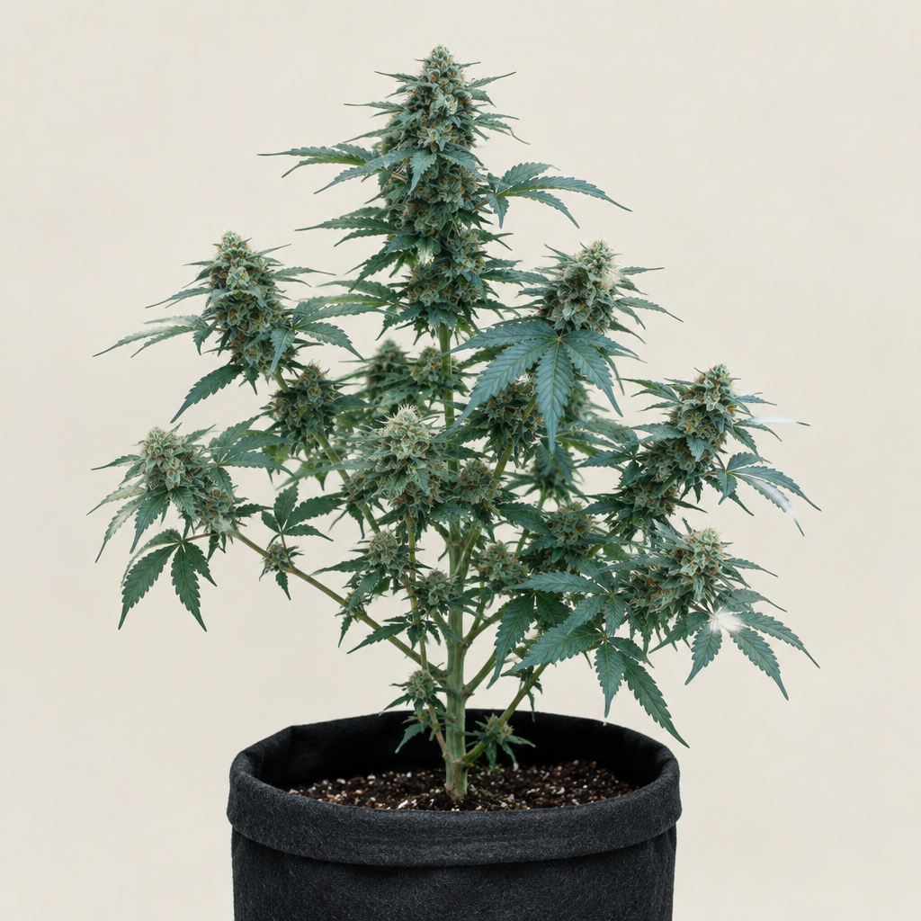 Planta de Critical Plus Auto en maceta - Trikoma Seeds