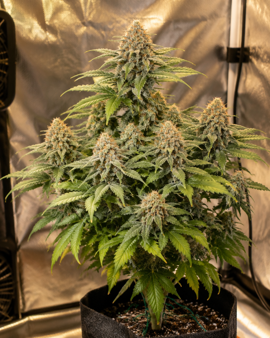 Planta entera de OG Confidential Auto, semillas de Trikoma Seeds