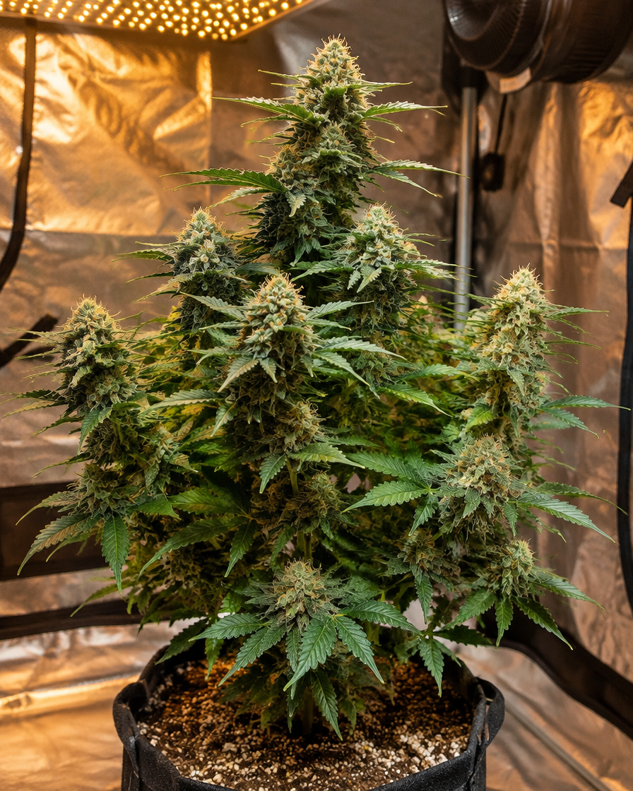 Planta entera de American Cookies Auto, semillas de Trikoma Seeds