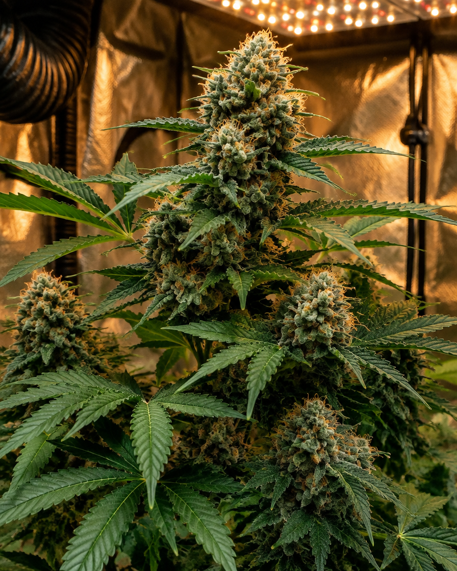 Planta entera de OG Double Kush Auto, semillas de Trikoma Seeds