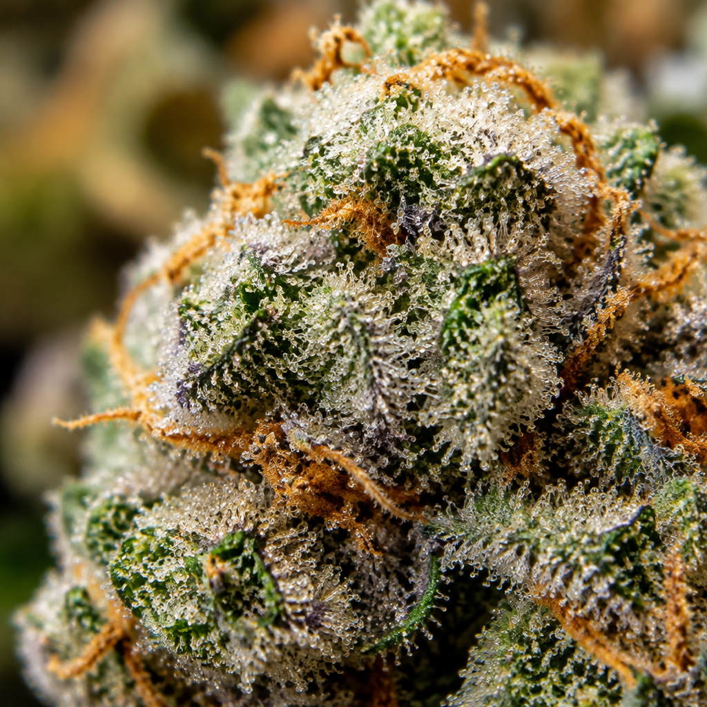 Macro de resina de OG Double Kush Auto, semillas de Trikoma Seeds