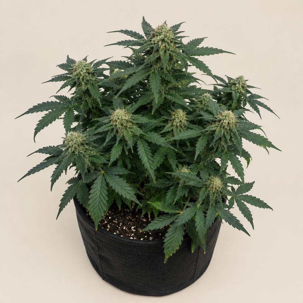 Planta de Nicole OG Kush en maceta - Trikoma Seeds