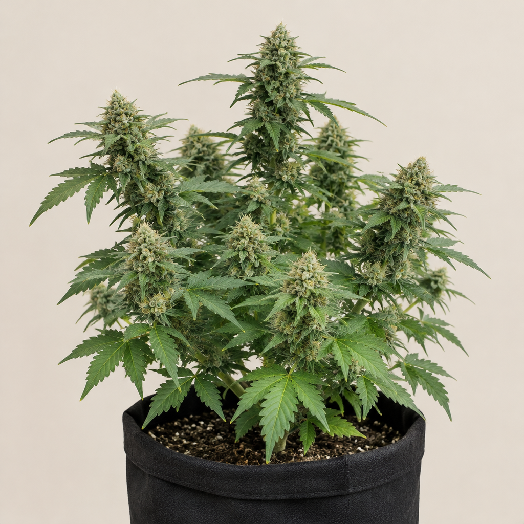 Planta de White Widow Fast en maceta - Trikoma Seeds