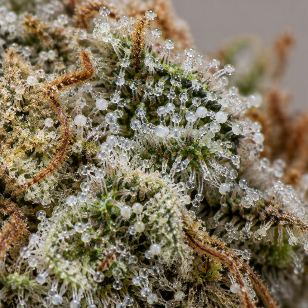 Detalle macro de White Widow Fast - Trikoma Seeds